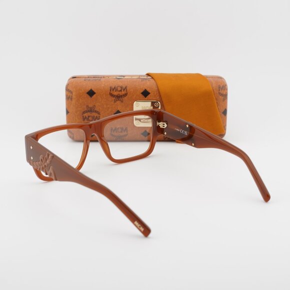 MCM MW5013 045 Square Eyeglasses - Shiny Light Brown 53mm - Picture 10 of 10